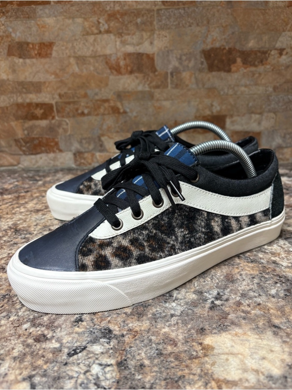 Vans Bender Bold Ni Low Panther Black Mens Sz 8 Women’s Sz 9.5